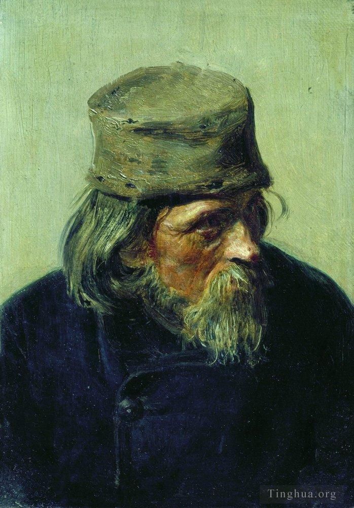 Ilya Repin Peinture à l'huile - Vendeur d'œuvres d'étudiants à l'académie des arts 1870