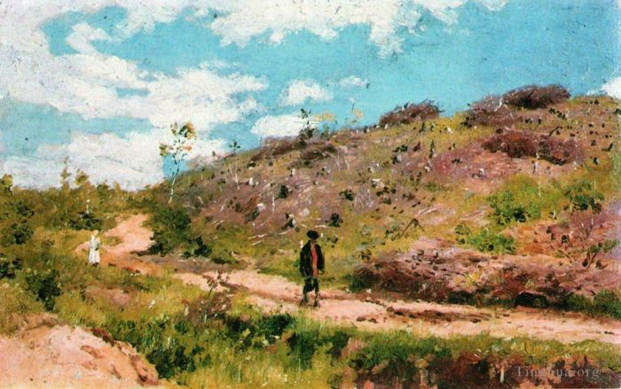 Ilya Repin Peinture à l'huile - Paysage d'été à Kurskaya guberniya 1915