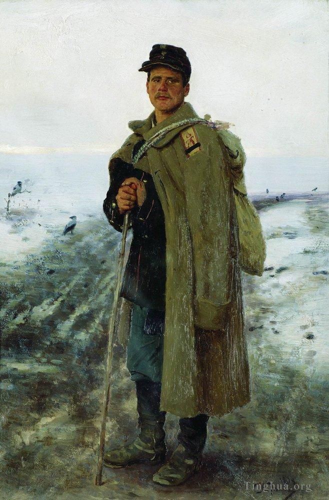 Ilya Repin Peinture à l'huile - A sa patrie le héros de la dernière guerre 1878