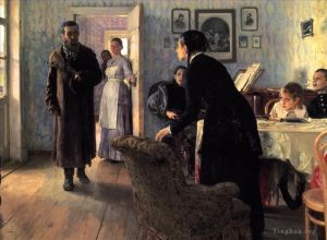 Ilya Repin œuvres - Visiteurs inattendus 1888