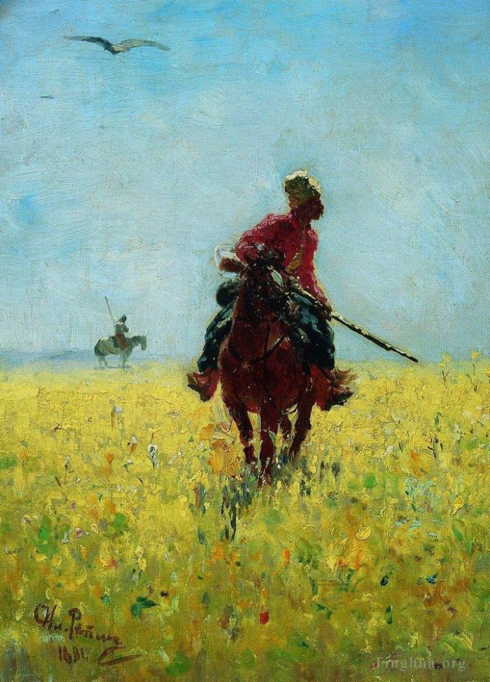 Ilya Repin Peinture à l'huile - Regarder 1881