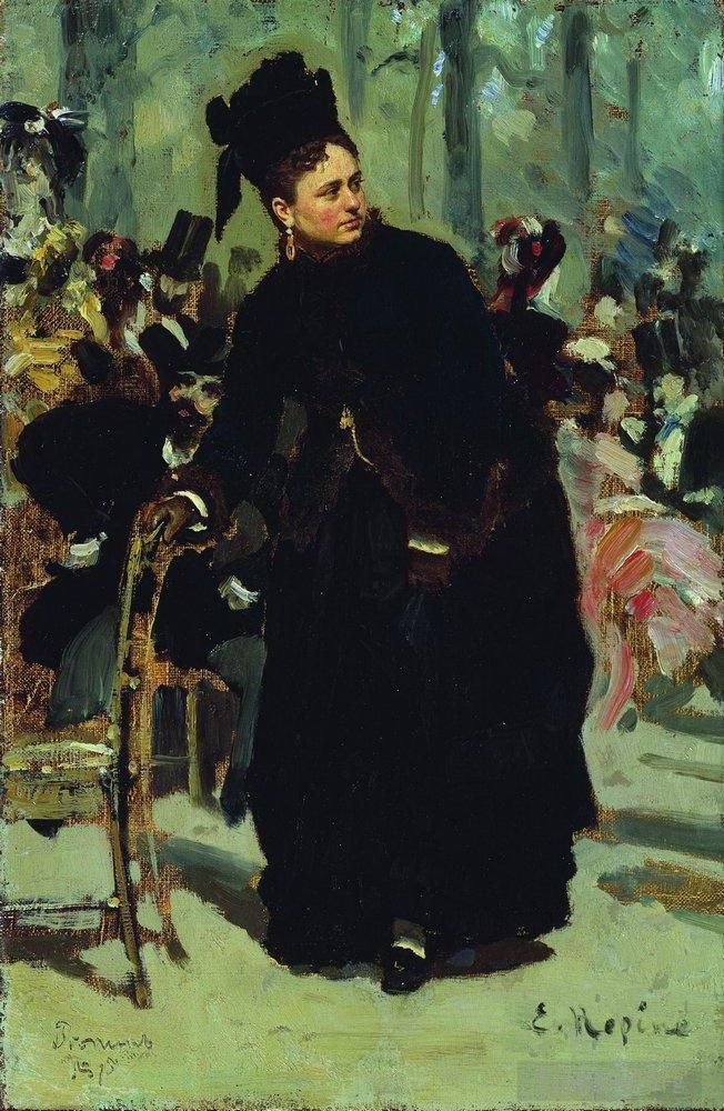 Ilya Repin Peinture à l'huile - Étude de femme 1875