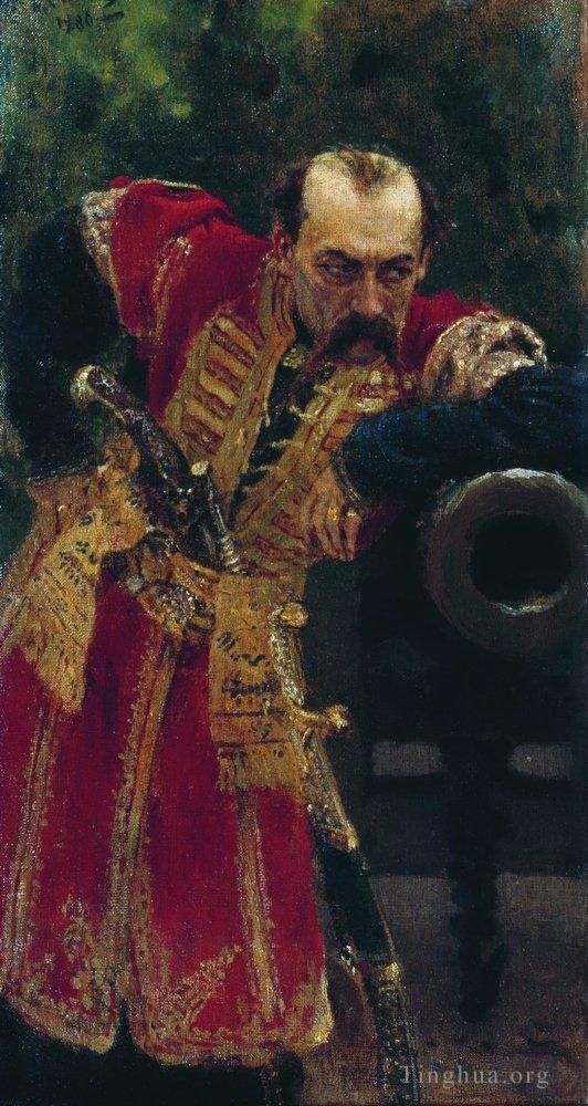 Ilya Repin Peinture à l'huile - Colonel zaporizhien 1880