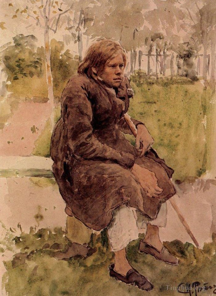 Ilya Repin Types de peintures - Étude bossue 1880