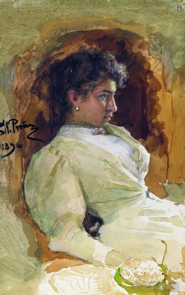 Ilya Repin Types de peintures - Portrait de ni repina 1896