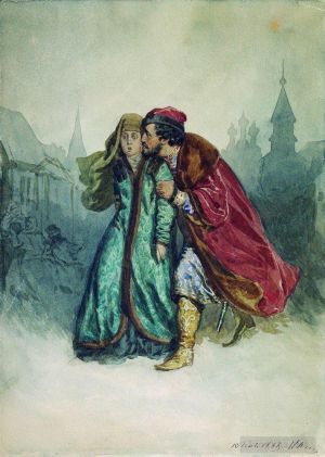Ilya Repin œuvres - La Kalachnikov marchande 1868