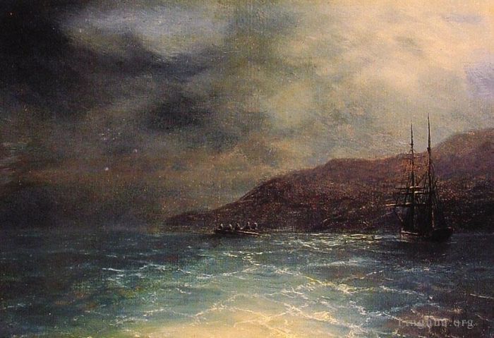 Ivan Konstantinovich Aivazovsky Peinture à l'huile - Paysage marin du voyage nocturne