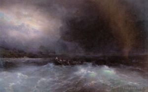 Ivan Konstantinovich Aivazovsky œuvres - Paysage marin de navire en mer