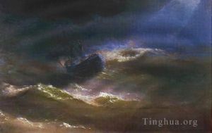 Ivan Konstantinovich Aivazovsky œuvres - Maria dans la tempête 1892IBI paysage marin
