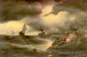 Ivan Konstantinovich Aivazovsky œuvres - Peter 1846IBI paysage marin