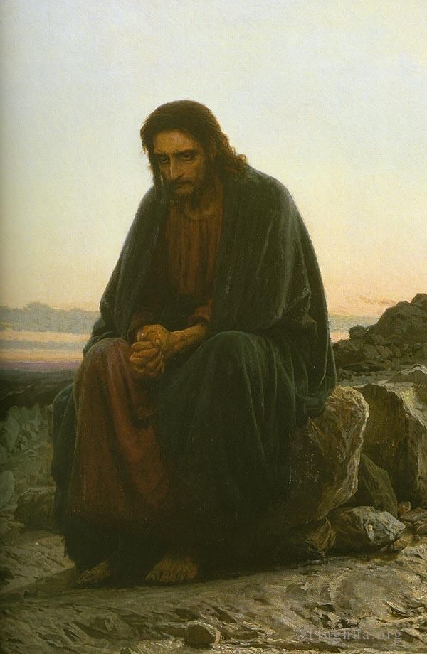 Ivan Kramskoi Peinture à l'huile - Christ