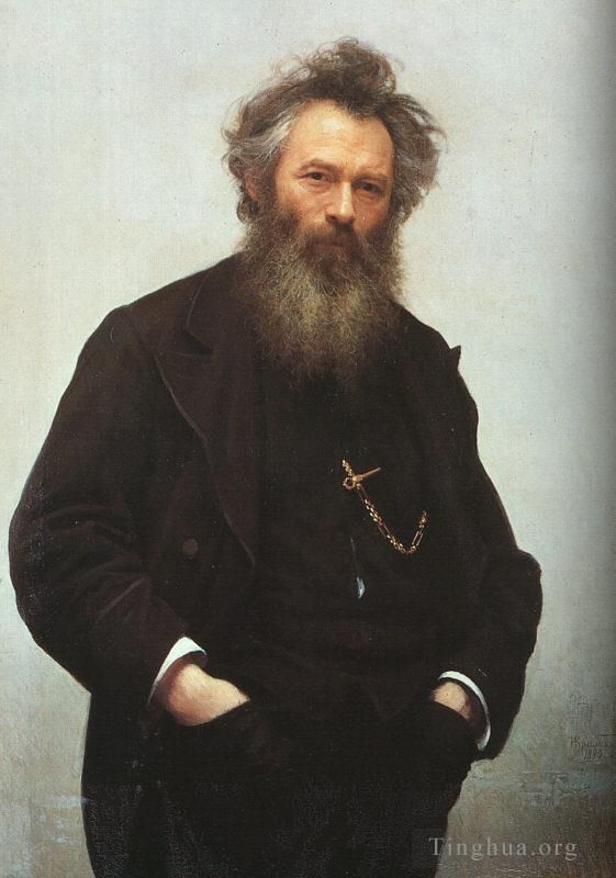 Ivan Kramskoi Peinture à l'huile - Portrait d'Ivan I Chichkine