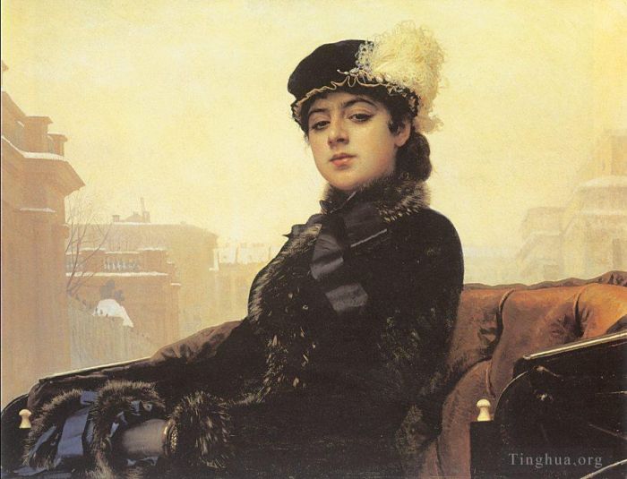 Ivan Kramskoi Peinture à l'huile - Portrait d'une femme
