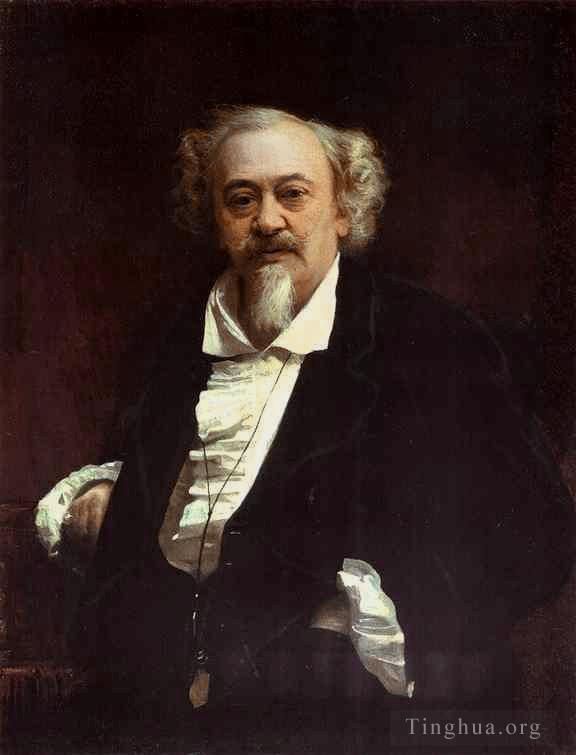 Ivan Kramskoi Peinture à l'huile - Portrait de l'acteur Vasily Samoilov