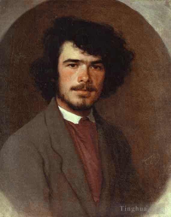 Ivan Kramskoi Peinture à l'huile - Portrait de l'agronome Vyunnikov