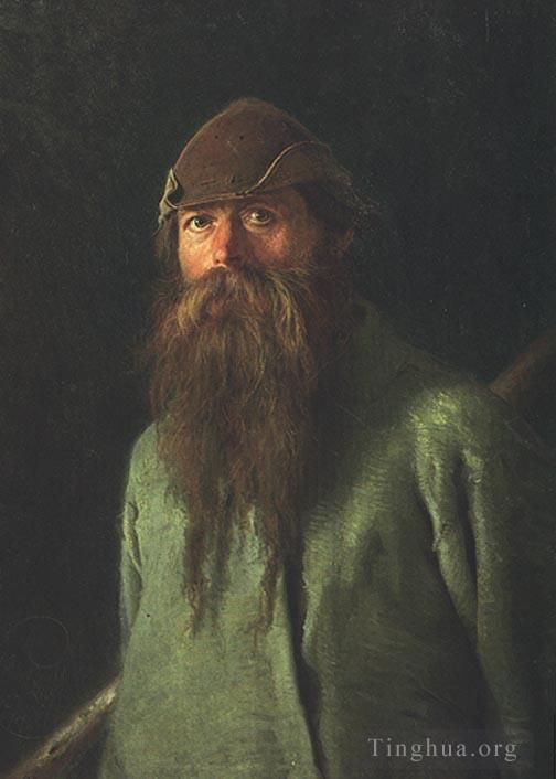 Ivan Kramskoi Peinture à l'huile - Bûcheron