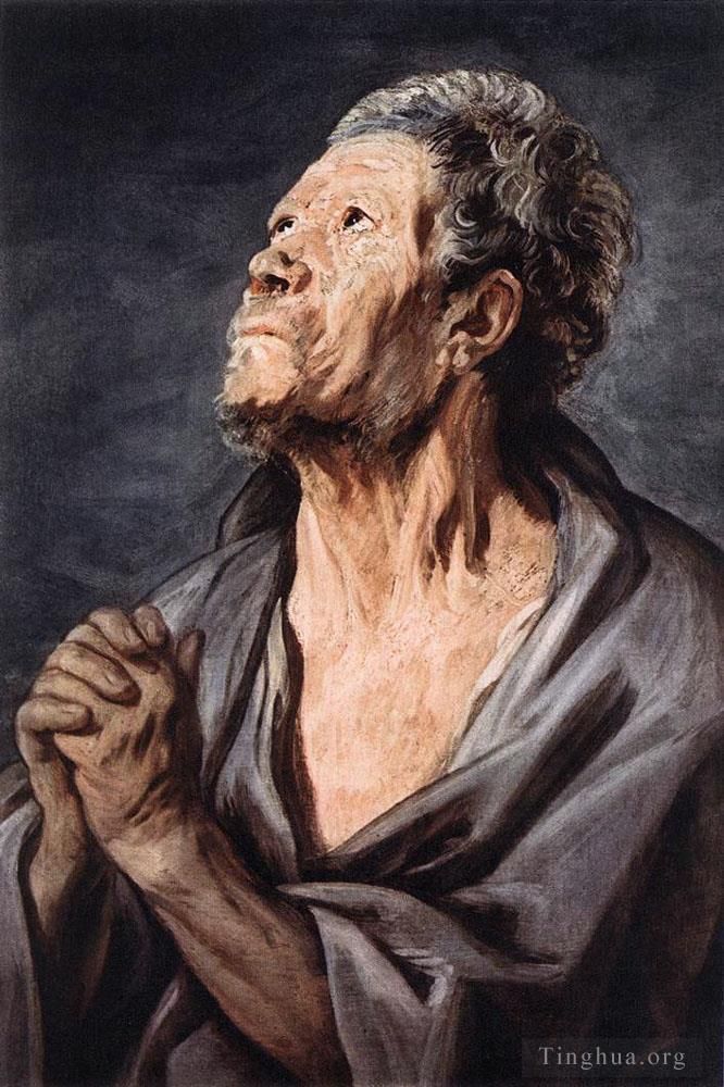 Jacob Jordaens Peinture à l'huile - Un apôtre