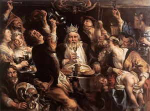 Jacob Jordaens œuvres - Le roi boit