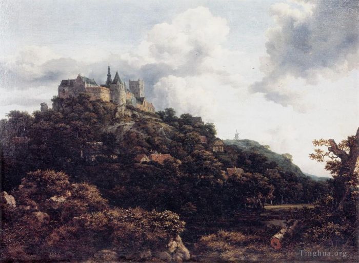 Jacob van Ruisdael Peinture à l'huile - 5 Château