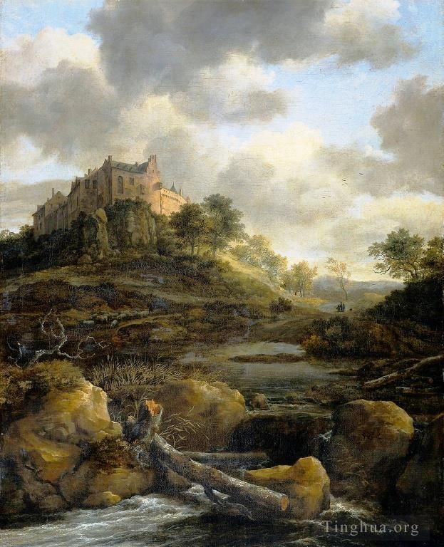 Jacob van Ruisdael Peinture à l'huile - Château