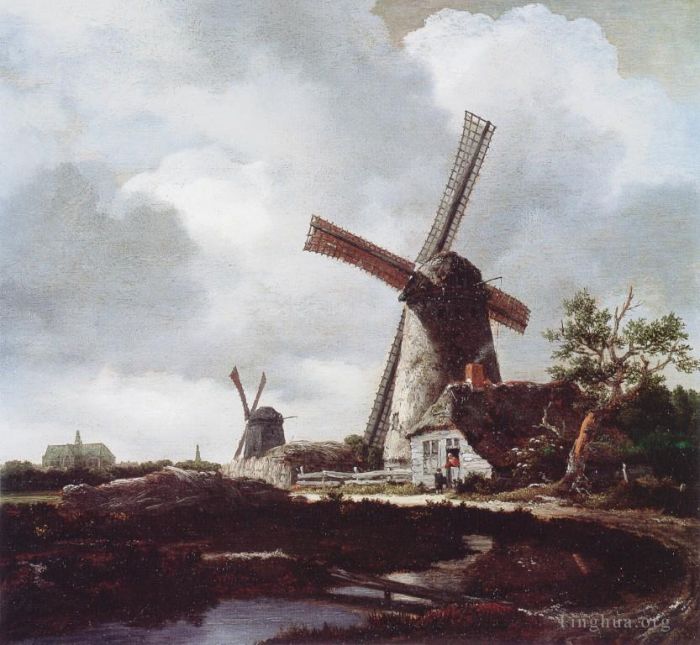Jacob van Ruisdael Peinture à l'huile - Moulins