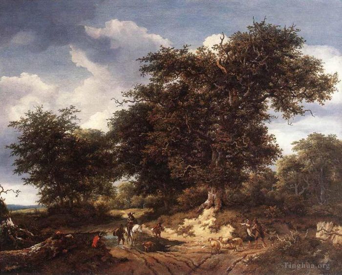 Jacob van Ruisdael Peinture à l'huile - Le grand chêne
