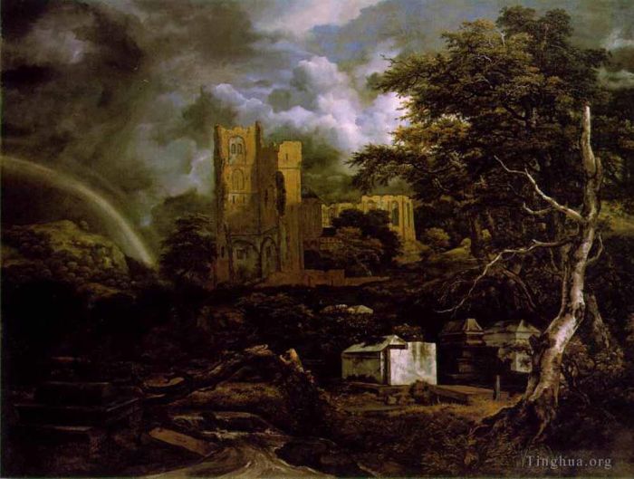 Jacob van Ruisdael Peinture à l'huile - Le cimetière juif 2