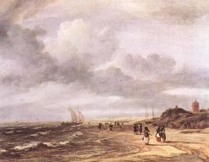 Jacob van Ruisdael œuvres - Le rivage à Egmond an Zee
