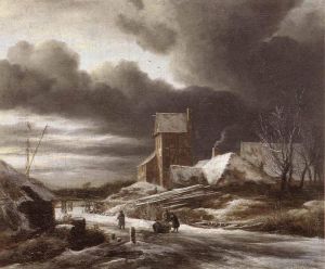 Jacob van Ruisdael œuvres - Paysage d'hiver