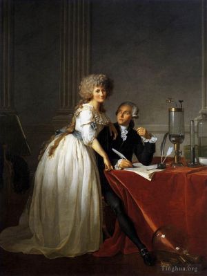 Jacques-Louis David œuvres - Portrait d'Antoine Laurent et Marie Anne Lavoisier