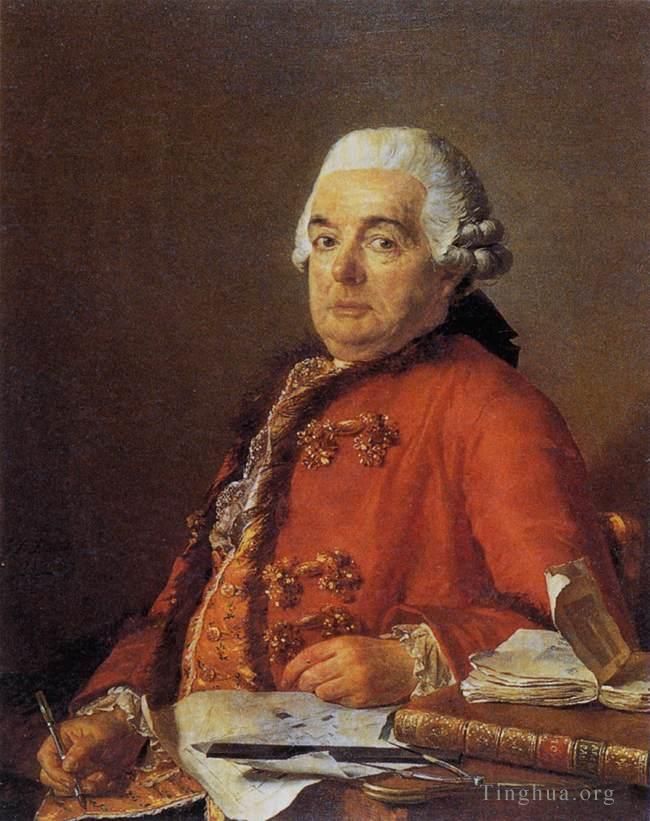 Jacques-Louis David Peinture à l'huile - Portrait de Jacques François Desmaisons