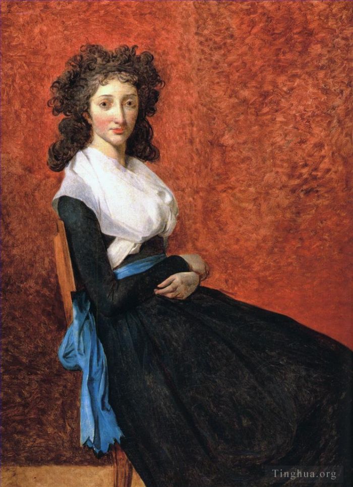 Jacques-Louis David Peinture à l'huile - Portrait de Louise Trudaine