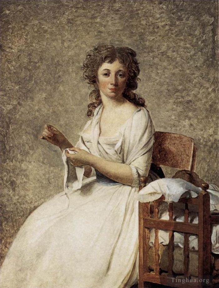 Jacques-Louis David Peinture à l'huile - Portrait de Madame Adélaïde Pastoret