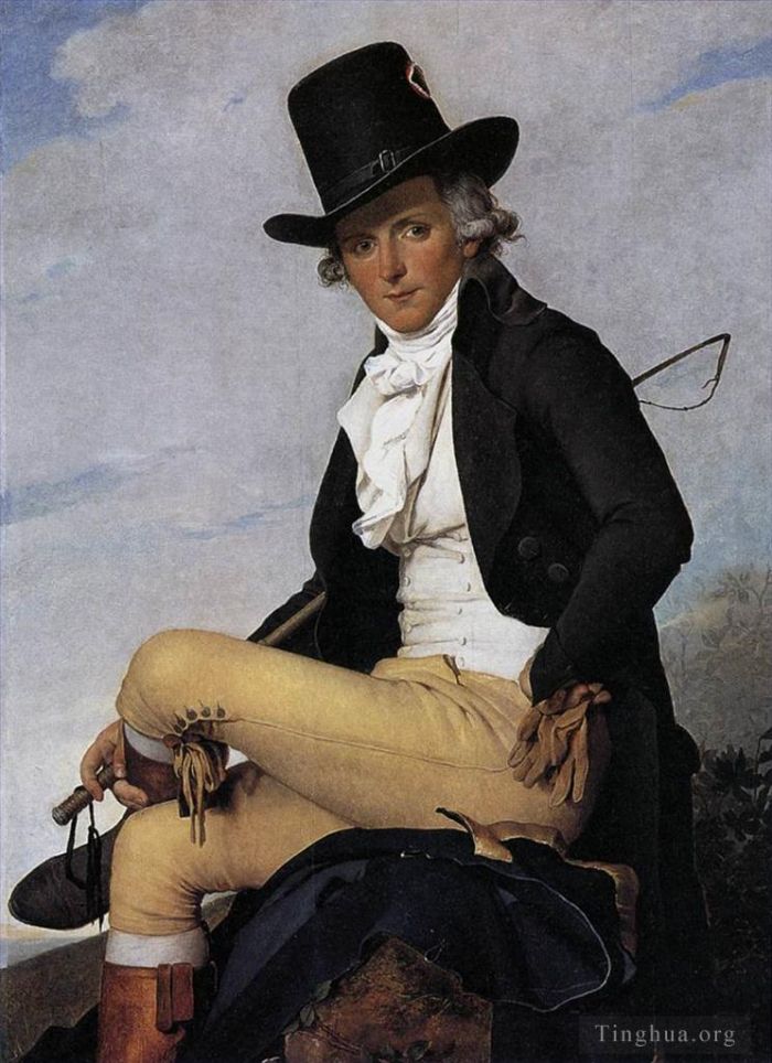 Jacques-Louis David Peinture à l'huile - Portrait de Pierre Sériziat