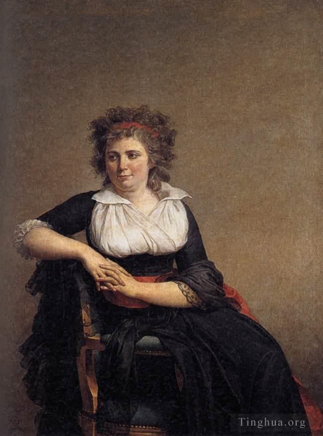Jacques-Louis David Peinture à l'huile - Portrait de la marquise d'Orvilliers