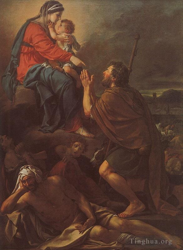 Jacques-Louis David Peinture à l'huile - Saint Roch CGF