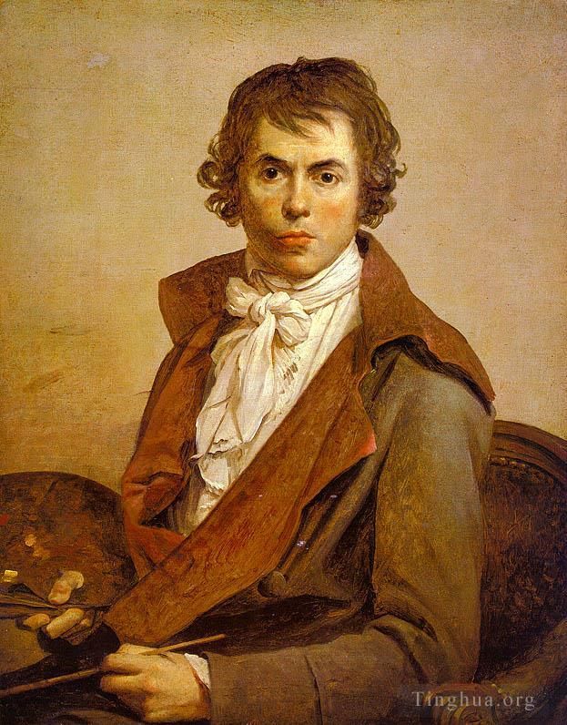 Jacques-Louis David Peinture à l'huile - Autoportrait cgf