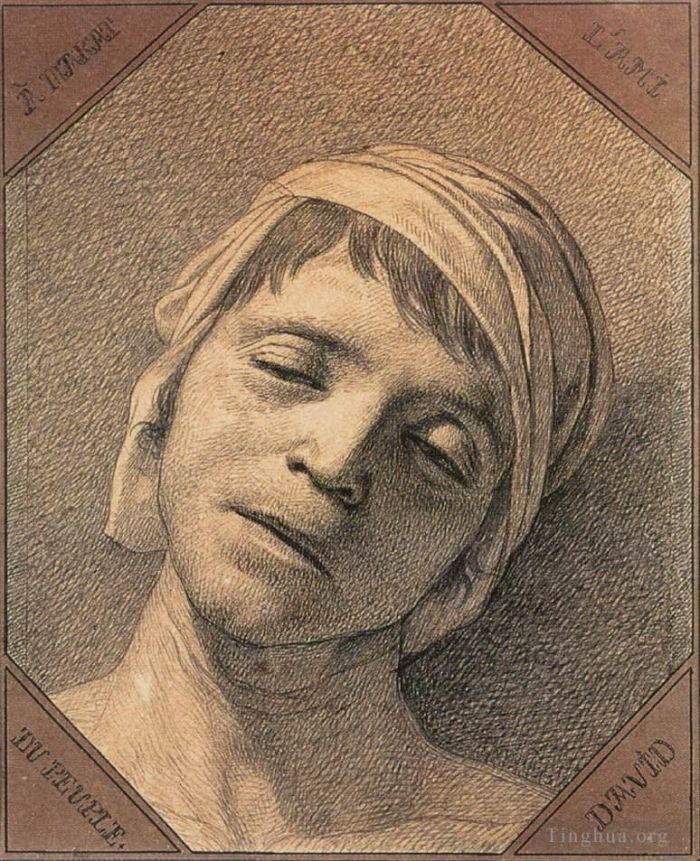 Jacques-Louis David Types de peintures - Chef des morts Marat