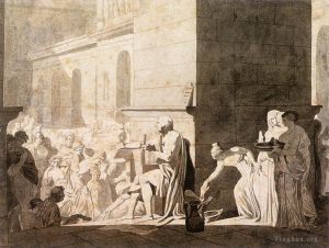 Jacques-Louis David œuvres - Homère récitant ses vers aux Grecs