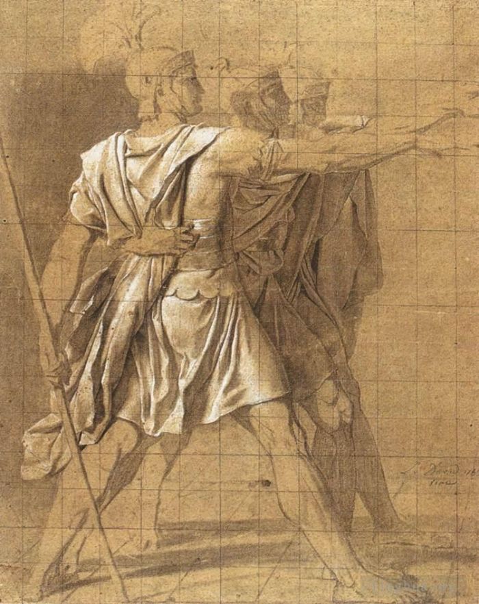Jacques-Louis David Types de peintures - Les trois frères Horatii