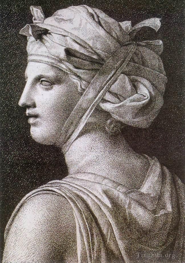Jacques-Louis David Types de peintures - Femme au turban