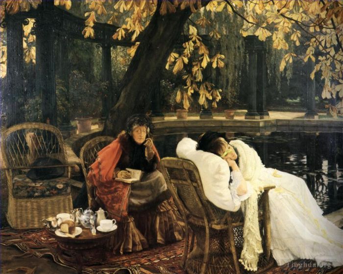 James Tissot Peinture à l'huile - Un convalescent