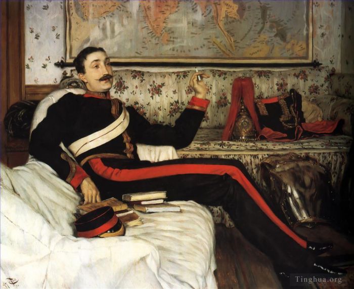James Tissot Peinture à l'huile - Colonel Frederick Gustavus Barnaby