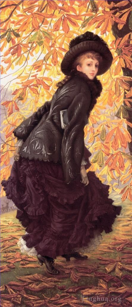 James Tissot Peinture à l'huile - Octobre Tissot