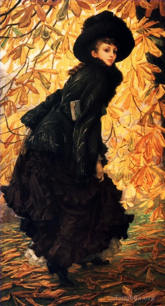 James Tissot Peinture à l'huile - Octobre