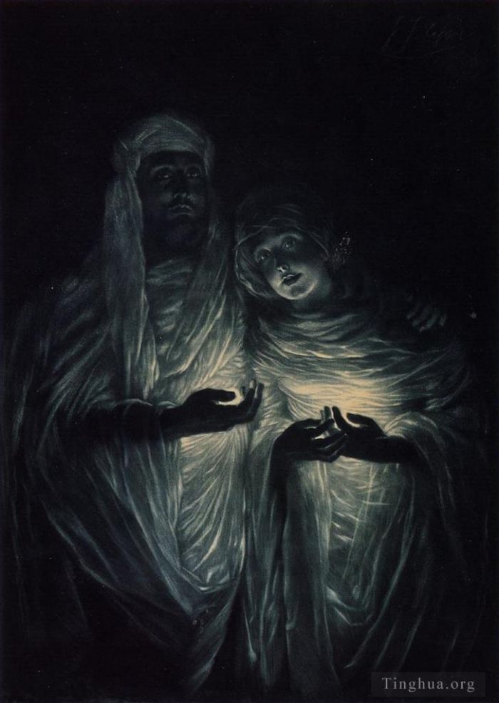 James Tissot Peinture à l'huile - L'apparition