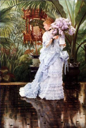 James Tissot œuvres - Le bouquet de lilas