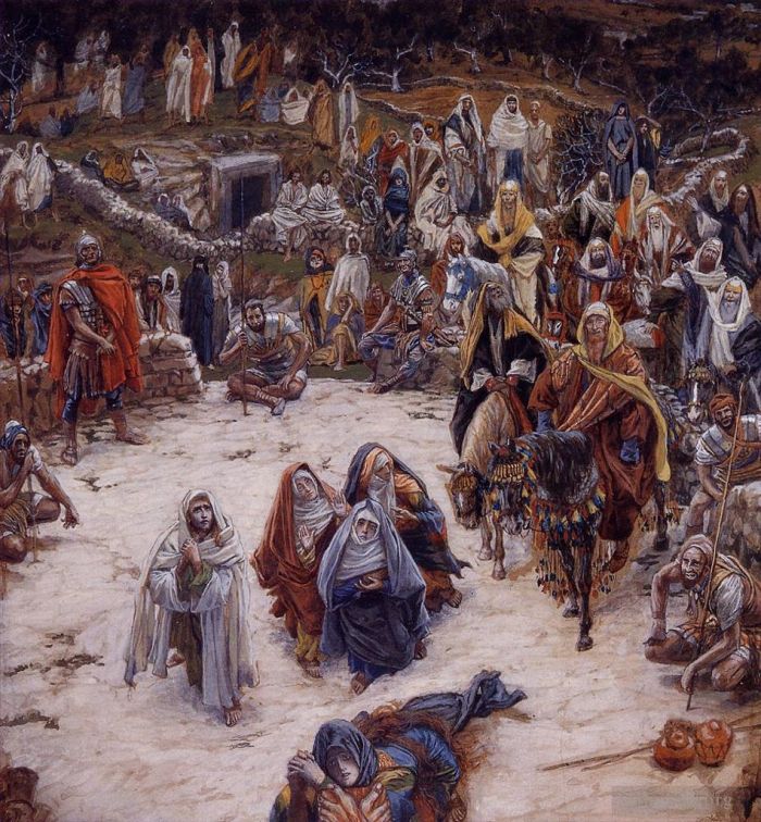 James Tissot Peinture à l'huile - Ce que voyait Notre-Seigneur sur la Croix