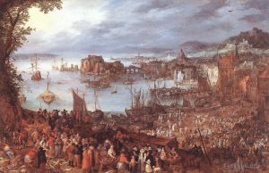 Jan Brueghel the Elder œuvres - Grand marché aux poissons