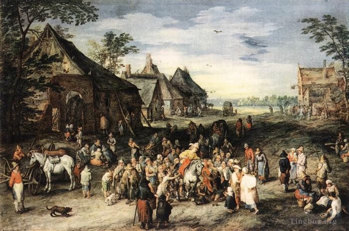 Jan Brueghel the Elder Peinture à l'huile - Saint-Martin